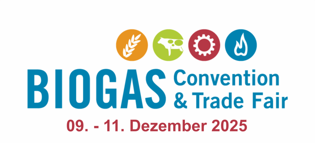 Teilnahme Biogas Convention & Trade Fair in Nürnberg, Stand F70, Halle 9